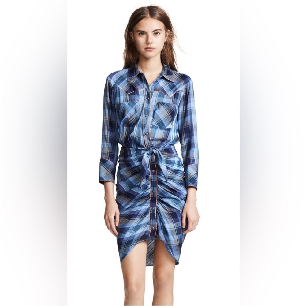 Veronica beard sierra dress in blue. Size US 0.